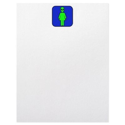 Alien Woman Customized Letterhead by AlienShack