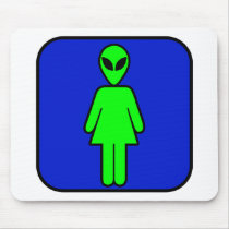 Alien Woman Mousepads