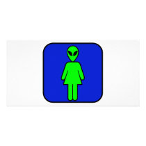 Alien Woman photo cards by AlienShack Alien Woman photo cards