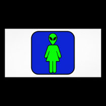 Alien Woman photo cards