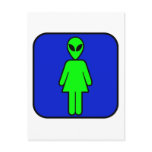 Alien Woman Postcards