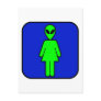 Alien Woman Postcards