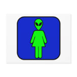 Alien Woman Post Card