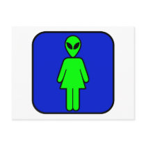 Alien Woman Post Card