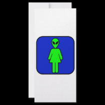 Alien Woman rack cards