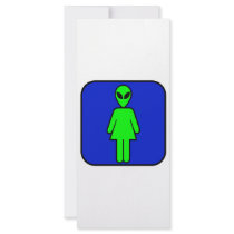 Alien Woman Custom Rack Card
