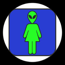 Alien Woman stickers