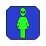 Alien Woman Stickers