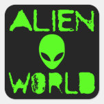Alien World Sticker