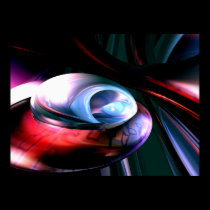 Alien Worlds Abstract Poster posters