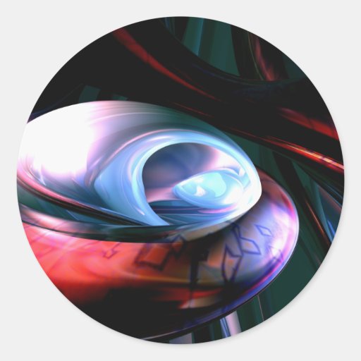 Alien Worlds Abstract Sticker