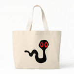 alien worm tote bags