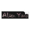 Alien Yard bumper stickers by delightfulbubble Alien Yard bumper stickers