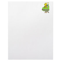 Alien yellow coaster letterhead