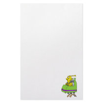 Alien yellow coaster customized stationery