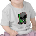 aliengray-smiley-thumbsup-baby t-shirts