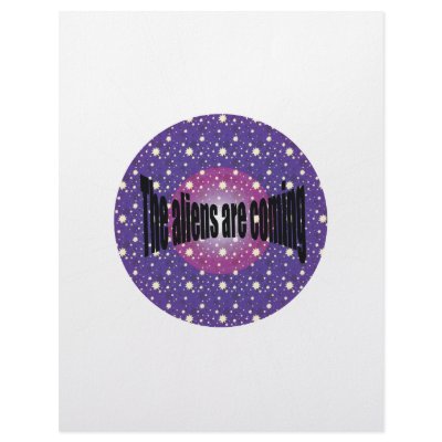 Aliens are coming letterhead template by EMAFilmClub