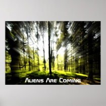 Aliens are coming print