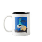 twotone_mug - Aliens Are Meatatarians Too.  They love meat, beef / cows especially.  Thats why they are always abducting farm animals.  They crave juicy succulent meat.  And its better the cows than us I say.   MMMMMmmeat!: Sizes  Available colors: black