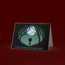 Aliens Art Cards Invitations Custom Halloween Card cards