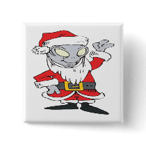 Aliens Celebrate Christmas Too Buttons
