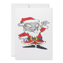 Aliens Celebrate Christmas Too Custom Invitation