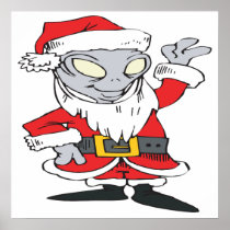 Aliens Celebrate Christmas Too Poster