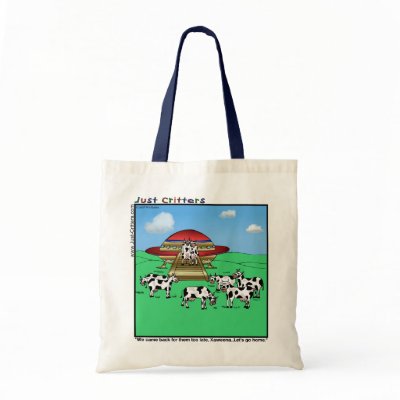 Aliens Cows Bag by JustCritters