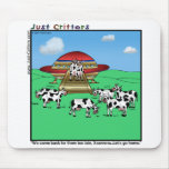 Aliens Cows Mouse Pads