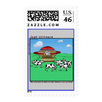 Aliens Cows postage by JustCritters Aliens Cows postage