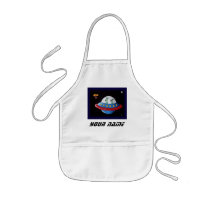 Aliens Earth or Bust!   Personalize Apron