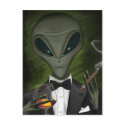 Aliens Got Class Postcard V1