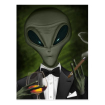 Aliens Got Class Postcard V1 postcards