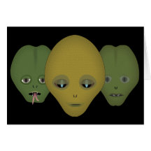 Aliens Greeting Card