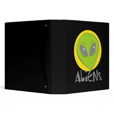 Aliens Head Vinyl Binder by alien_nation