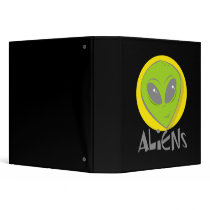 Aliens Head Vinyl Binder