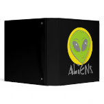 Aliens Head 3 Ring Binder