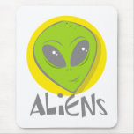 Aliens Head Mouse Pad