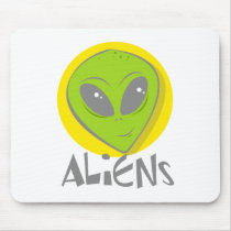 Aliens Head Mouse Pad