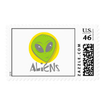 Aliens Head Stamp