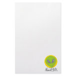Aliens Head Customized Stationery