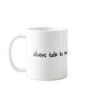 Aliens In My TV Set Coffee Mugs by piquantprincess