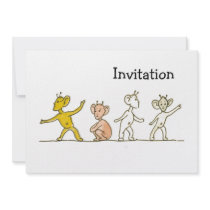 Aliens Custom Invitations