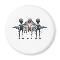 Aliens Landing Magnets