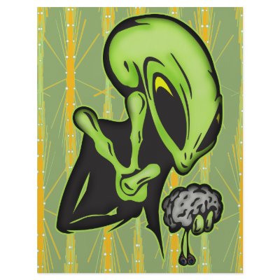 Aliens Love Brain Food Flyer by sagart1952