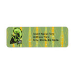 Aliens Love Brain Food Return Address Label