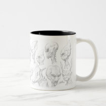 alien, monster, heads, skulls, comic, art, al rio, outer, space, monsters, creatures, Mug with custom graphic design