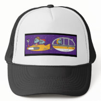 Aliens On Vacation Mesh Hats