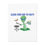Aliens Party Postcards