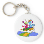 Aliens Partying Key Chains
